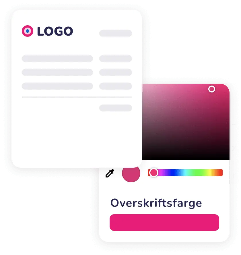 Design dine egne fakturaer i Luca Regnskap